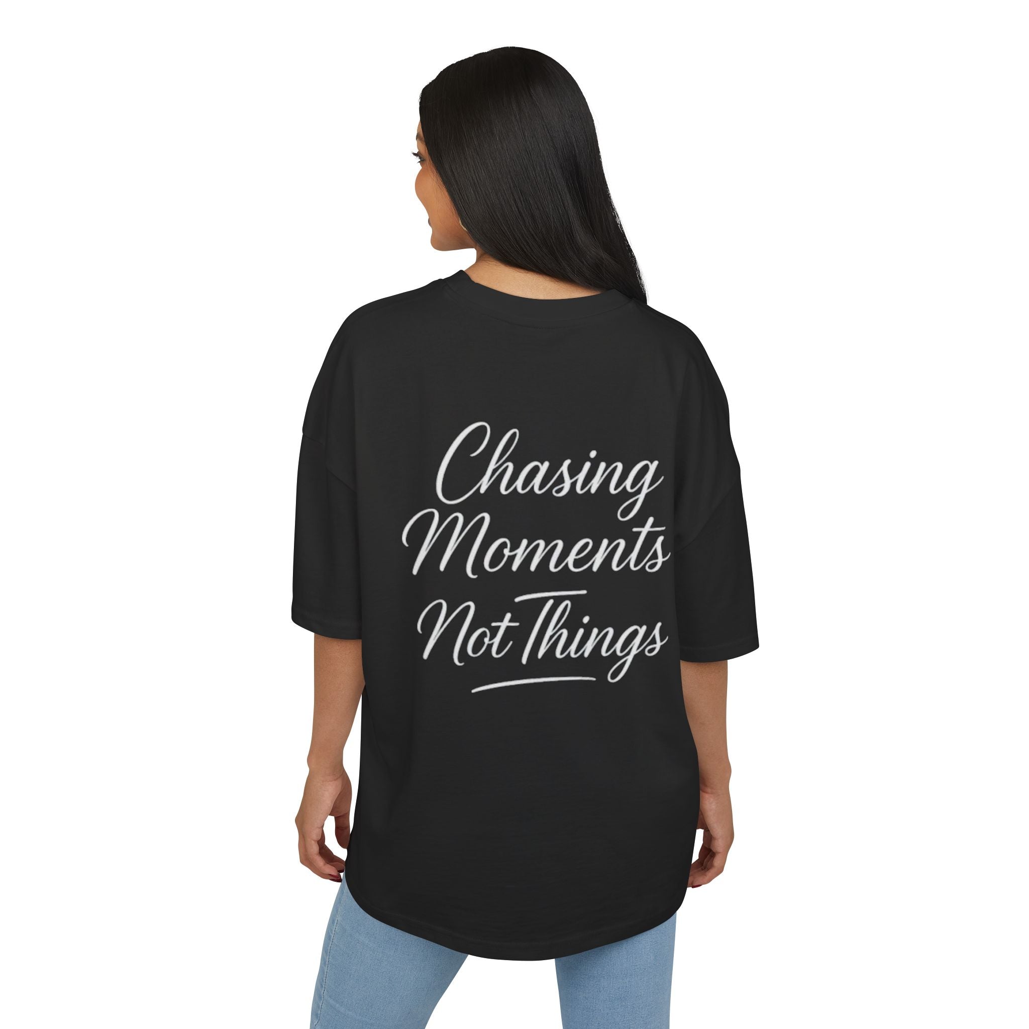 Unisex Orvanta Black Motivational Oversized T-Shirt