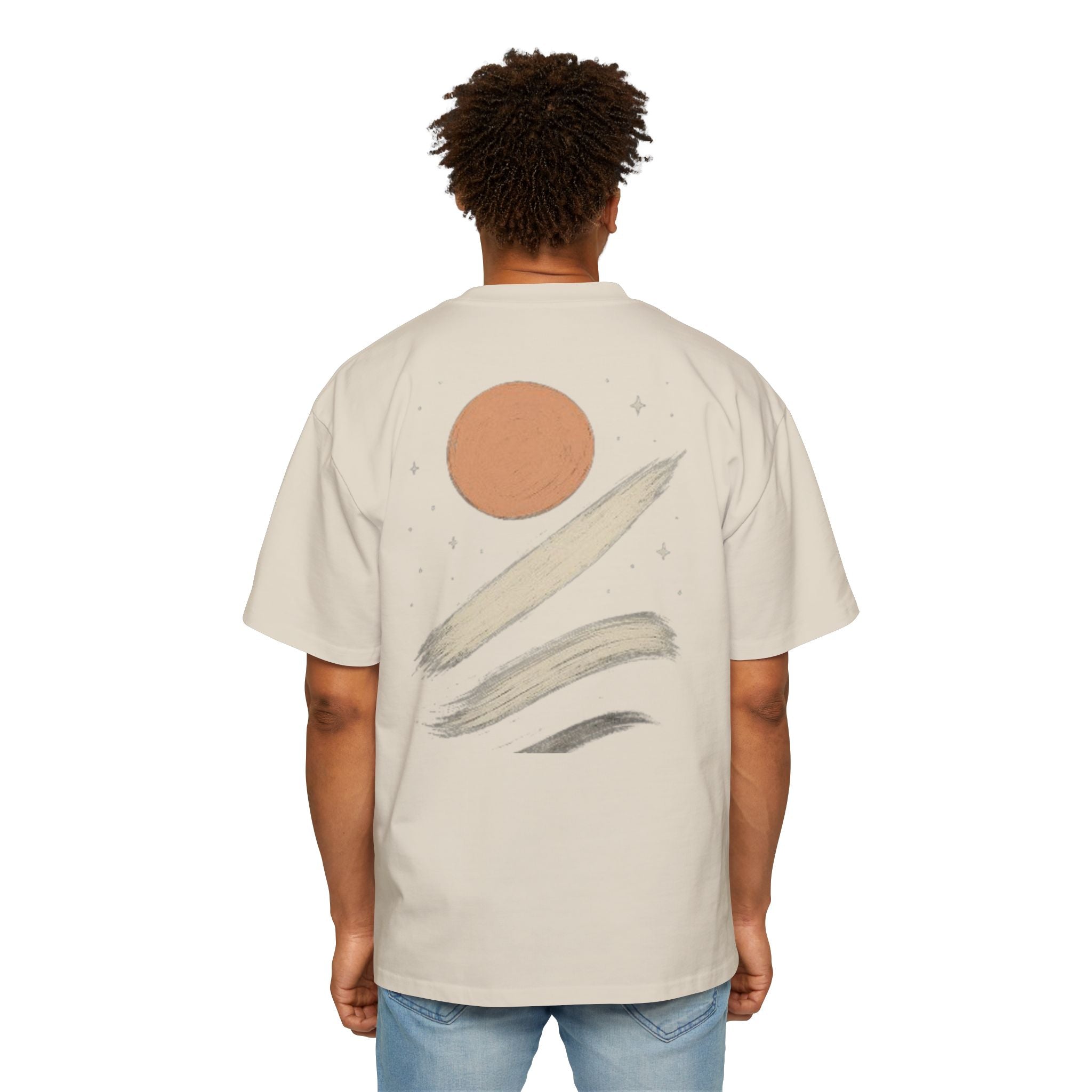 Orvanta Celestial Brushstroke Oversized T-shirt