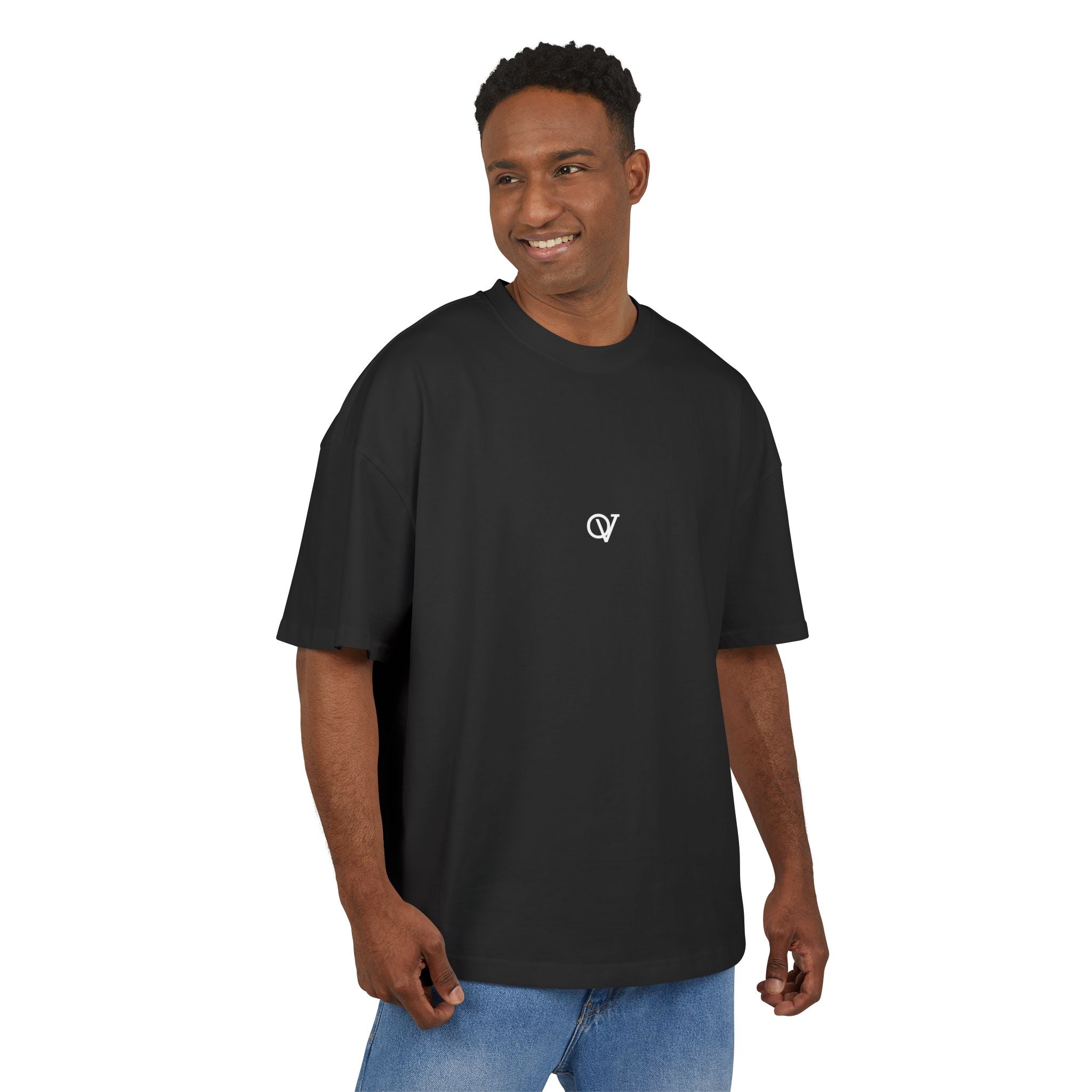 Unisex Orvanta Black Motivational Oversized T-Shirt