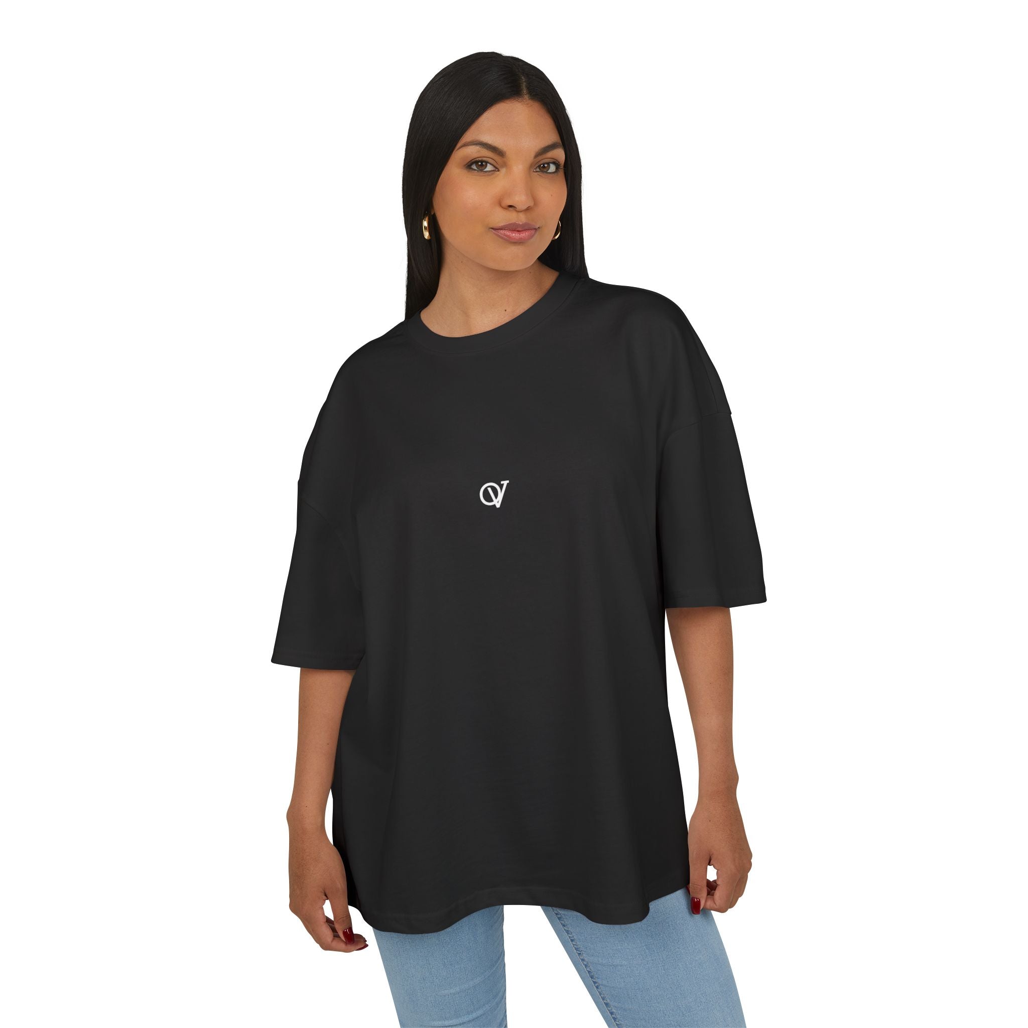 Unisex Orvanta Black Motivational Oversized T-Shirt