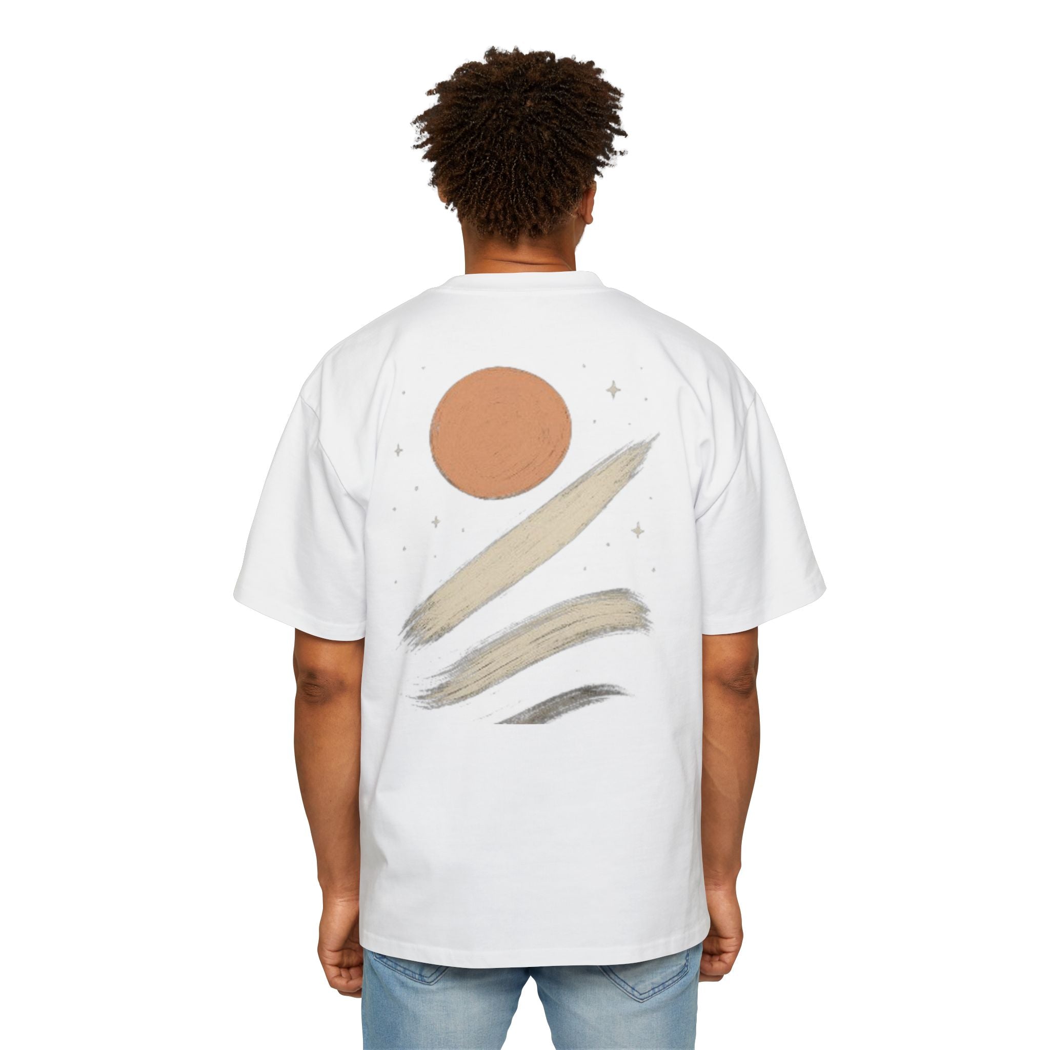 Orvanta Celestial Brushstroke Oversized T-shirt